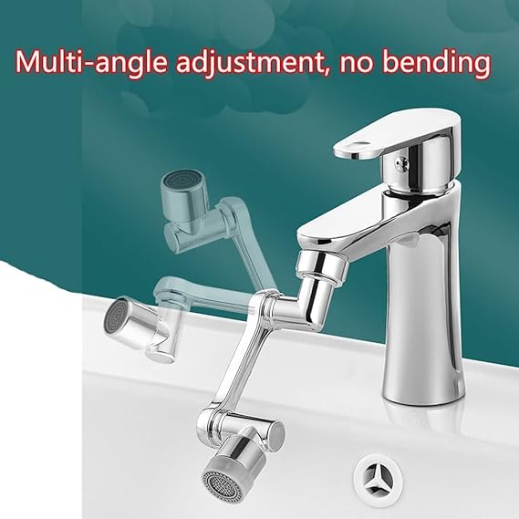 1080°rotatable Faucet Aerator Bathroom Washbasin Tap Splash Filter Kitchen Faucet Extend Faucet Water Saving Bubbler Nozzle