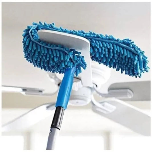 lexible Micro Fiber Duster With Telescopic Stainless Steel Handle For Fan Cleaning Specially( Random Color )