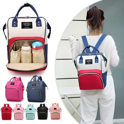 Mummy Bag With Large Capacity And Multi-function Waterproof Outdoor Women Backpack Nursing Bag For Baby Care & Travel.